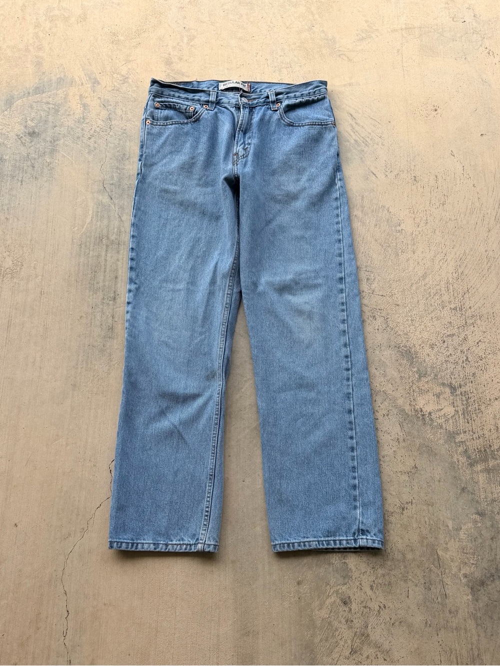 Vintage Y2K Levi's 505 Light Blue Straight-Leg Men's Jeans